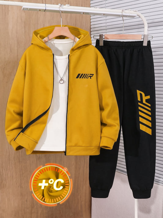 Golden & Black Winter Tracksuit