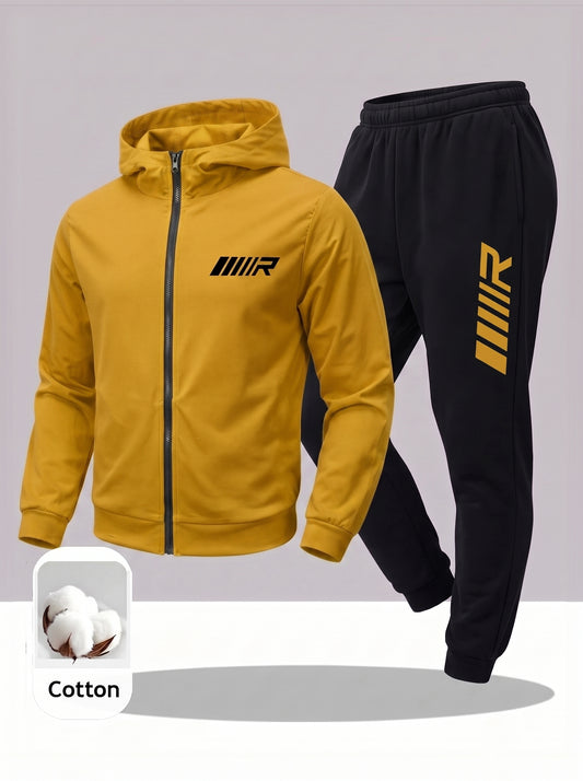 Golden & Black Winter Tracksuit