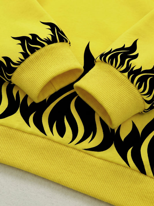 Flame Print Winter Tracksuit